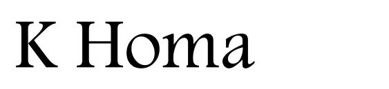 K Homa font, free K Homa font, preview K Homa font
