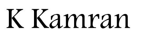 шрифт K Kamran, бесплатный шрифт K Kamran, предварительный просмотр шрифта K Kamran