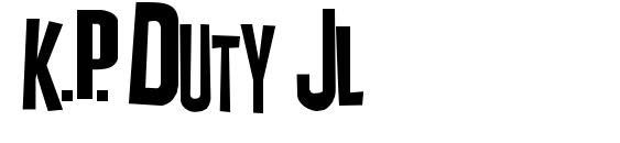 K.P. Duty JL Font