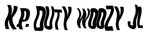 K.p. duty woozy jl font, free K.p. duty woozy jl font, preview K.p. duty woozy jl font