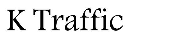 K Traffic Font