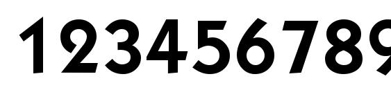 K792 Geometrical Demi Regular Font, Number Fonts