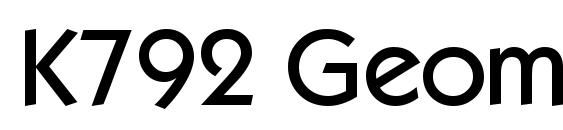 K792 Geometrical Medium Regular Font