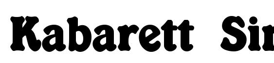 Kabarett Simple Thin font, free Kabarett Simple Thin font, preview Kabarett Simple Thin font