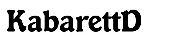 KabarettD font, free KabarettD font, preview KabarettD font