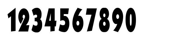 Kabel Condensed Bold Font, Number Fonts