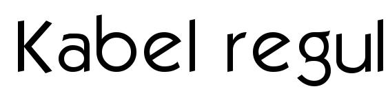 Kabel regular font, free Kabel regular font, preview Kabel regular font