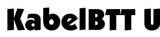 KabelBTT Ultra font, free KabelBTT Ultra font, preview KabelBTT Ultra font