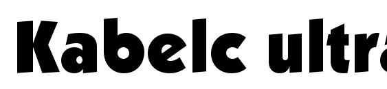 Kabelc ultra font, free Kabelc ultra font, preview Kabelc ultra font