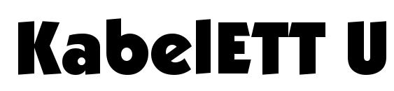 KabelETT Ultra font, free KabelETT Ultra font, preview KabelETT Ultra font