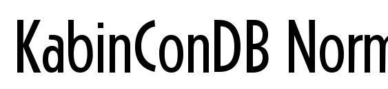 шрифт KabinConDB Normal, бесплатный шрифт KabinConDB Normal, предварительный просмотр шрифта KabinConDB Normal