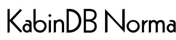 Шрифт KabinDB Normal