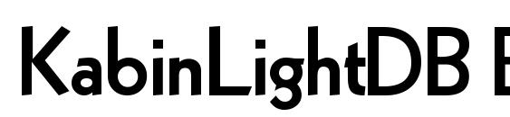 шрифт KabinLightDB Bold, бесплатный шрифт KabinLightDB Bold, предварительный просмотр шрифта KabinLightDB Bold