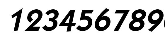 Kabob Bold Italic Font, Number Fonts