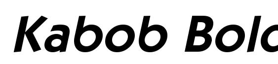 Kabob Bold Italic Font