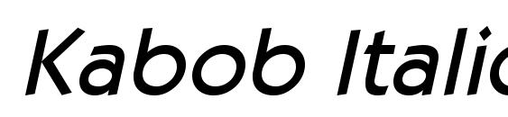 Kabob Italic Font