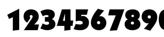 KabobBlack Regular Font, Number Fonts