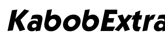 KabobExtrabold Italic font, free KabobExtrabold Italic font, preview KabobExtrabold Italic font