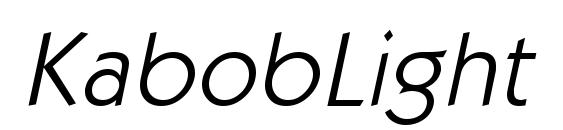 KabobLight Italic font, free KabobLight Italic font, preview KabobLight Italic font