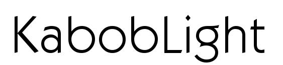 KabobLight Regular Font
