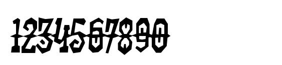 Kadonk Regular Font, Number Fonts