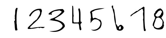 Kaela Font, Number Fonts