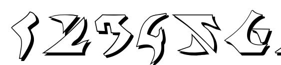 Kahless Shadow Font, Number Fonts