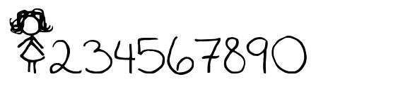 Kaileen Font, Number Fonts