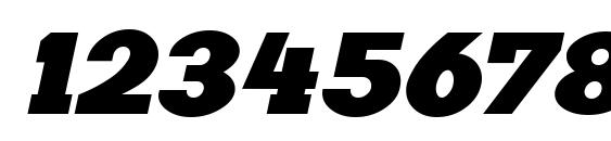 Kaine Italic Font, Number Fonts