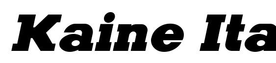 шрифт Kaine Italic, бесплатный шрифт Kaine Italic, предварительный просмотр шрифта Kaine Italic