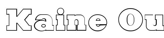 Kaine Outline font, free Kaine Outline font, preview Kaine Outline font