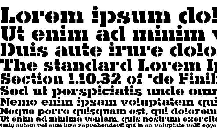 specimens Kaine Stencil font, sample Kaine Stencil font, an example of writing Kaine Stencil font, review Kaine Stencil font, preview Kaine Stencil font, Kaine Stencil font