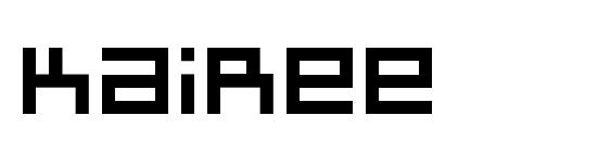 шрифт Kairee, бесплатный шрифт Kairee, предварительный просмотр шрифта Kairee