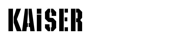 шрифт Kaiser, бесплатный шрифт Kaiser, предварительный просмотр шрифта Kaiser