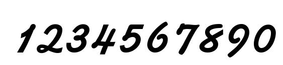 Kaliakra regular Font, Number Fonts