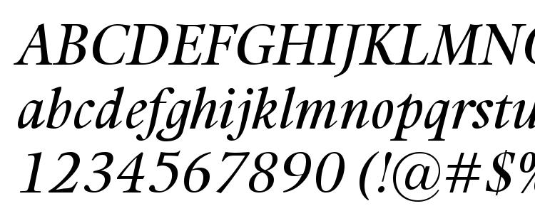 глифы шрифта Kalix Italic, символы шрифта Kalix Italic, символьная карта шрифта Kalix Italic, предварительный просмотр шрифта Kalix Italic, алфавит шрифта Kalix Italic, шрифт Kalix Italic
