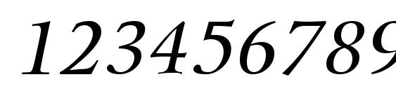 Kalix Italic Font, Number Fonts