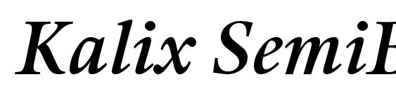 шрифт Kalix SemiBold Italic, бесплатный шрифт Kalix SemiBold Italic, предварительный просмотр шрифта Kalix SemiBold Italic