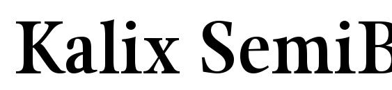 Kalix SemiBold font, free Kalix SemiBold font, preview Kalix SemiBold font