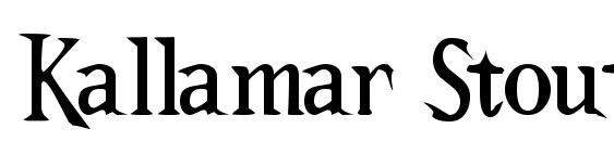 шрифт Kallamar Stout, бесплатный шрифт Kallamar Stout, предварительный просмотр шрифта Kallamar Stout