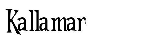 шрифт Kallamar, бесплатный шрифт Kallamar, предварительный просмотр шрифта Kallamar