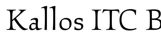 Kallos ITC Book font, free Kallos ITC Book font, preview Kallos ITC Book font