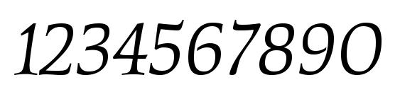 KallosITC TT BookItalic Font, Number Fonts