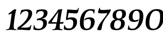 KallosMdITC TT MediumItalic Font, Number Fonts