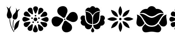 Kalocsai flowers Font