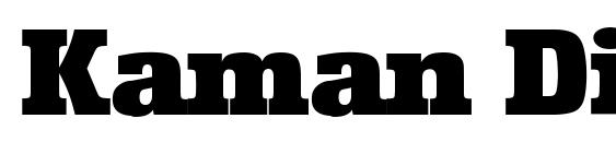 шрифт Kaman Display SSi, бесплатный шрифт Kaman Display SSi, предварительный просмотр шрифта Kaman Display SSi
