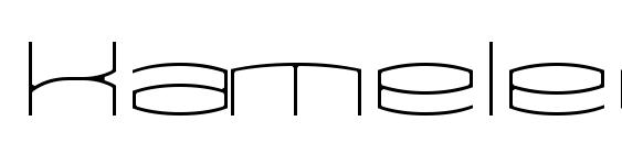 шрифт Kameleon Thin, бесплатный шрифт Kameleon Thin, предварительный просмотр шрифта Kameleon Thin