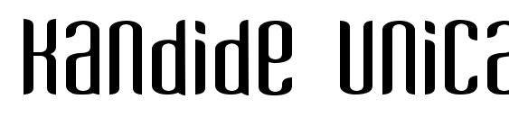 Kandide Unicase Wide font, free Kandide Unicase Wide font, preview Kandide Unicase Wide font