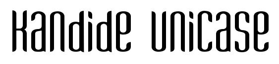 Kandide Unicase font, free Kandide Unicase font, preview Kandide Unicase font