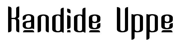 Kandide Upper Wide Font